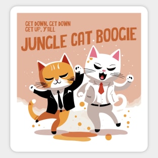 jungle cat dance Sticker